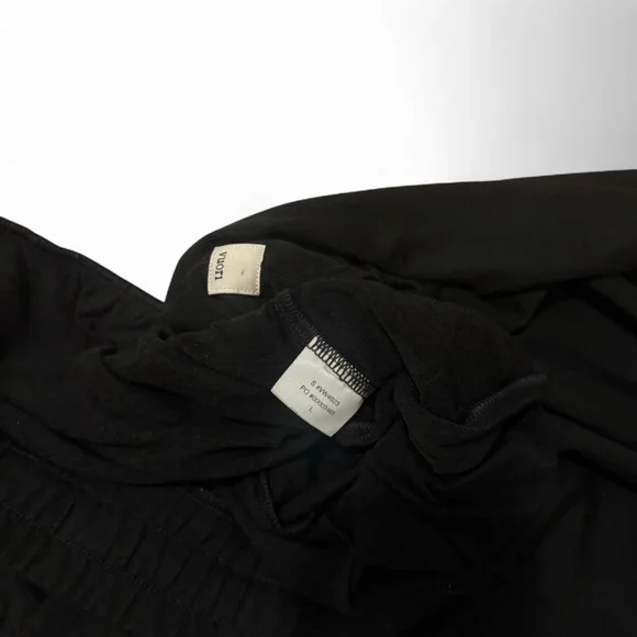 Vuori black heather Halo Essential Wideleg Pant - Picture 3 of 5